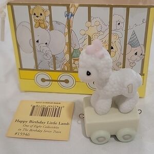 Precious Moments Porcelain Figurine 1st Year Birthday Train Series Colle…